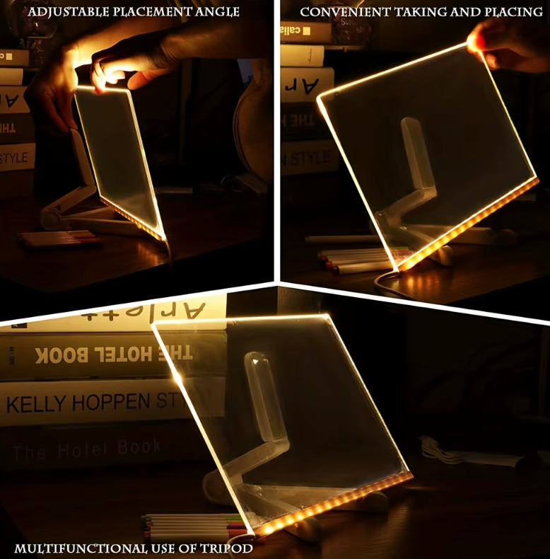 LED Light Painting DIY Acrylic Message Board